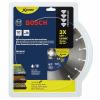 imageBOSCH DB1441E 14 in Xtreme Segmented Rim Diamond Blade with 1 in Arbor for Fast Cut WetDry Cutting Applications in Reinforced Concrete Brick Stone10 In