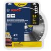 imageBOSCH DB1441E 14 in Xtreme Segmented Rim Diamond Blade with 1 in Arbor for Fast Cut WetDry Cutting Applications in Reinforced Concrete Brick Stone14 In