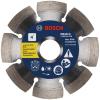 imageBOSCH DB1441E 14 in Xtreme Segmented Rim Diamond Blade with 1 in Arbor for Fast Cut WetDry Cutting Applications in Reinforced Concrete Brick Stone4 In