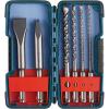 imageBOSCH HCK001 7 Piece CarbideTipped SDSPlus Rotary Hammer Drill Bit Set with Storage Case6pc