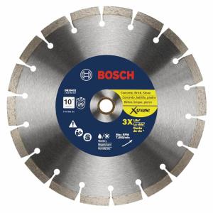 imageBOSCH DB1441E 14 in Xtreme Segmented Rim Diamond Blade with 1 in Arbor for Fast Cut WetDry Cutting Applications in Reinforced Concrete Brick Stone10 In