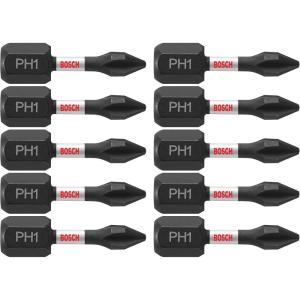 imageBOSCH ITPH2215 15Pack 2 In Phillips 2 Impact Tough Screwdriving Power Bits1 In