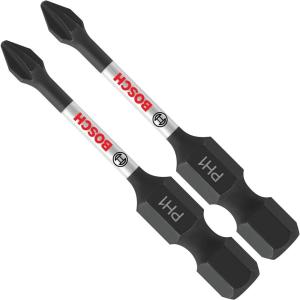 imageBOSCH ITPH2215 15Pack 2 In Phillips 2 Impact Tough Screwdriving Power Bits2 In