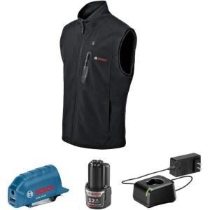 imageBosch GHV12V20XXLN12 12V Max Heated Vest Kit with Portable Power Adapter  Size 2X Large