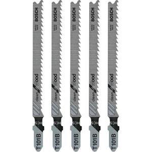 imageBosch T101B 4Inch 10Tooth TShank Jig Saw Blades 5Pack Silver 4 10 V TPI  5 pcs