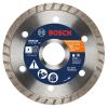 imageBOSCH DB742C 7 In Premium Turbo Rim Diamond Blade with 78 In Diamond Arbor Knockout for Smooth Cut WetDry Cutting Applications in Concrete Masonry4 In
