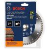 imageBOSCH DB742C 7 In Premium Turbo Rim Diamond Blade with 78 In Diamond Arbor Knockout for Smooth Cut WetDry Cutting Applications in Concrete Masonry7 In