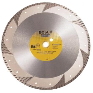 imageBOSCH DB742C 7 In Premium Turbo Rim Diamond Blade with 78 In Diamond Arbor Knockout for Smooth Cut WetDry Cutting Applications in Concrete Masonry14 In