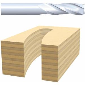imageBosch 85903M 14 in x 1 in Solid Carbide 2Flute Downcut Spiral Bit