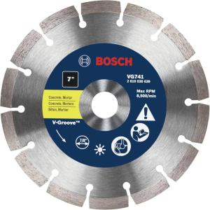 imageBosch VG741 7Inch x 78Inch Segmented Rim VGroove Diamond Blade for General Purpose