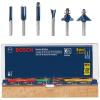 imageBOSCH RBS010 10Piece 12 in and 14 in Shank CarbideTipped AllPurpose Professional Router Bits Assorted Set with Case for Applications in Straight Trimming Decorative Edging Dovetail JoineryAssorted