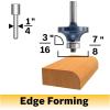 imageBosch 85293MC 78Inch Diameter 3164Inch Cut Carbide Tipped Roundover Router Bit 14Inch Shank With Ball Bearing