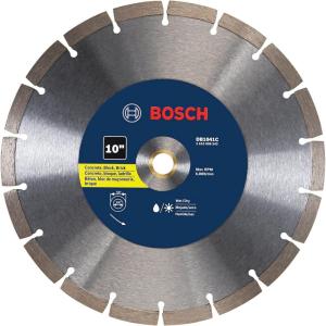 imageBosch DB1041C 10 In Premium Segmented Rim Diamond Blade for Universal Rough Cuts Gray10Inch
