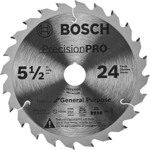 imageBosch PRO524TS 512 In 24Tooth Precision Pro Series Track Saw Blade