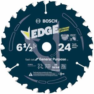 imageBOSCH DCB624 612 In 24 Tooth Edge Circular Saw Blade for General Purpose