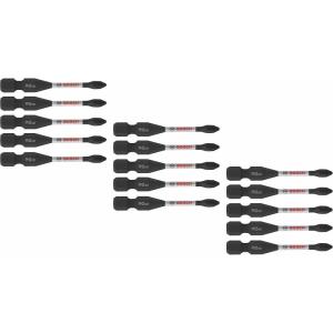 imageBOSCH ITDPH2215 15Pack 2 In Driven Phillips 2 Impact Tough Screwdriving Power Bits