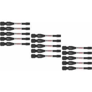 imageBOSCH ITDT25215 15Pack 2 in Driven Torx 25 Impact Tough Screwdriving Power Bits