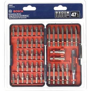 imageBOSCH T4047L 47Piece HighCarbon Steel Hex Shank Screwdriver Bit Assorted Set