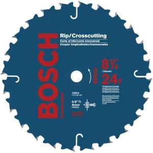 imageBosch CB824 814Inch 24 Tooth ATB Crosscutting and Ripping Saw Blade with 58Inch Arbor