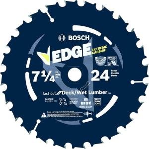 imageBosch DCB724D 714 In 24 Tooth Edge Circular Saw Blade for Wet Lumber