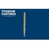 imageBOSCH TI2159IM 1Piece 12 In x 6 In Titanium Nitride Coated Metal Drill Bit Impact Tough with ImpactRated Hex Shank for Applications in HeavyGauge Carbon Steels Light Gauge Metal Hardwood964 Diameter