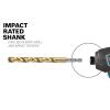 imageBOSCH TI2159IM 1Piece 12 In x 6 In Titanium Nitride Coated Metal Drill Bit Impact Tough with ImpactRated Hex Shank for Applications in HeavyGauge Carbon Steels Light Gauge Metal Hardwood964 Diameter