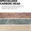 imageBOSCH NS2000 4Piece Carbide Tipped Natural Stone Tile Bits Assorted Set for Drilling Natural Stone Granite Slate Ceramic and Glass Tiles Easy Application with No Water Required18 Bit