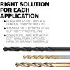 imageBOSCH TI14 14Piece Assorted Set Titanium Nitride Coated Metal Drill Bits with Included Case with ThreeFlat Shank for Applications in HeavyGauge Carbon Steels Light Gauge Metal Hardwood116 Diameter