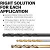 imageBOSCH TI14 14Piece Assorted Set Titanium Nitride Coated Metal Drill Bits with Included Case with ThreeFlat Shank for Applications in HeavyGauge Carbon Steels Light Gauge Metal Hardwood1564 Diameter