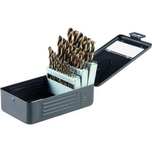 imageBOSCH GO21 21Piece Assorted Set Gold Oxide Drill Bits with Included Case Standard Shank Diameters for General Purpose Applications in Wood Plastic LightGauge Metal29pc