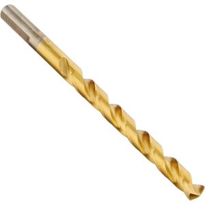 imageBOSCH TI14 14Piece Assorted Set Titanium Nitride Coated Metal Drill Bits with Included Case with ThreeFlat Shank for Applications in HeavyGauge Carbon Steels Light Gauge Metal Hardwood14 Diameter