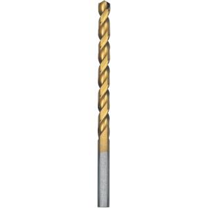 imageBOSCH TI14 14Piece Assorted Set Titanium Nitride Coated Metal Drill Bits with Included Case with ThreeFlat Shank for Applications in HeavyGauge Carbon Steels Light Gauge Metal Hardwood1564 Diameter