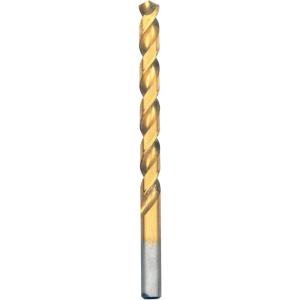 imageBOSCH TI14 14Piece Assorted Set Titanium Nitride Coated Metal Drill Bits with Included Case with ThreeFlat Shank for Applications in HeavyGauge Carbon Steels Light Gauge Metal Hardwood2164 Diameter