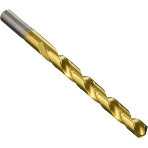 imageBOSCH TI14 14Piece Assorted Set Titanium Nitride Coated Metal Drill Bits with Included Case with ThreeFlat Shank for Applications in HeavyGauge Carbon Steels Light Gauge Metal Hardwood2564 Diameter
