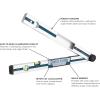 imageBOSCH GAM 270 MFL 5in1 Digital Angle Finder and Inclinometer Includes Leg Extension 4 AA Batteries ampamp Carrying Case