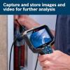 imageBOSCH GIC423C Professional Borescope Inspection Camera with Adjustable LED Light 5ft Removable Endoscope Camera Up Indicating Arrow Includes 12V Rechargeable Battery Carrying Case Attachments5 Screen 11 ft Camera w Video