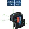 imageBOSCH GPL10050G GreenBeam SelfLeveling Alignment Laser Includes 2 AA Batteries BuiltIn Multipurpose Mount ampamp Hard Carrying Case