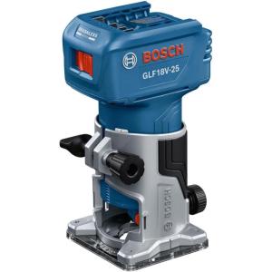imageBOSCH GLF18V25N 18V Laminate Trim Router  Powerful Brushless Motor 1000030000 RPM Lightweight Ergonomic Enhanced Dust Extraction Quick Depth Adjustments for Precise Trimming