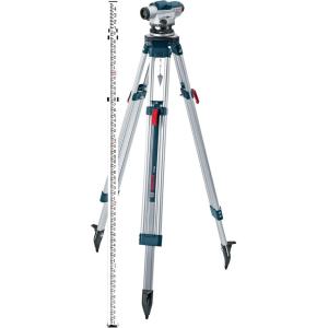 imageBOSCH GOL 32 32X Automatic Optical Level Includes Plumb Bob Tool Kit ampamp Carrying Case32x w Tripod  Rod