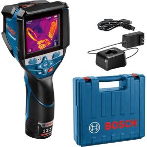 imageBOSCH GTC400C 12V Max Connected Thermal Camera Includes 2 Ah 12V Max LithiumIon Battery ampamp Charger USB Cable ampamp Soft PouchLarge Screen wVoice Notes