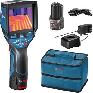 imageBOSCH GTC400C 12V Max Connected Thermal Camera Includes 2 Ah 12V Max LithiumIon Battery ampamp Charger USB Cable ampamp Soft PouchStandard