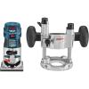 imageBosch PR20EVSPK 56Amp Colt Palm Grip 1Horsepower Fixed and Plunge Base VariableSpeed Router Combo Kit Blue