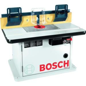 imageBOSCH RA1181 Benchtop Router Table 27 in x 18 in Aluminum Top with 212 in Vacuum Hose PortCabinet Storage