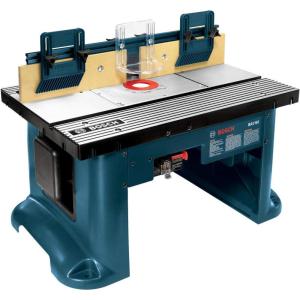 imageBOSCH RA1181 Benchtop Router Table 27 in x 18 in Aluminum Top with 212 in Vacuum Hose PortHeavy Duty  Aluminum Top