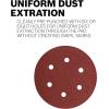 imageBosch SR5R120 5Piece 120 Grit 5 in 8 Hole HookandLoop Sanding Discs