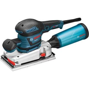 imageBOSCH OS50VC Electric Orbital Sander  34 Amp 12 Inch Finishing Belt Sander Kit with Vibration Control for 45 Inch x 9 Inch Sheets Blue