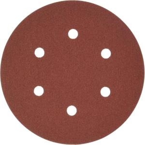 imageBosch SR6R120 5Piece 120 Grit 6 in 6 Hole HookandLoop Sanding Discs