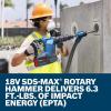 imageBOSCH GSH18V5L212 PROFACTOR 18V SDSmax Demolition Hammer with LBoxx2 and 2 12 Ah PROFACTOR Batteries