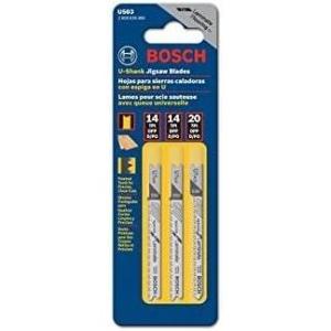 imageBosch U503 3Piece Assortment Ushank Jig Saw Blade Set for Laminate Flooring