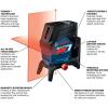 imageBOSCH GCL10080C 100 Ft 12V Max Connected CrossLine Laser Includes 20 Ah 12V Max LithiumIon Battery ampamp Charger Magnetic Rotating Mount HeavyDuty Pouch Hard Carrying Case ampamp AccessoriesRed Combo Laser